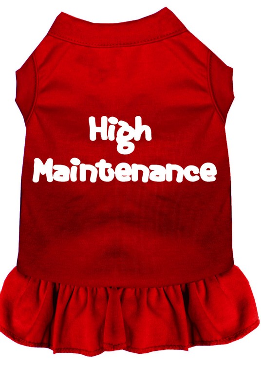 High Maintenance Screen Print Dress Red XXXL